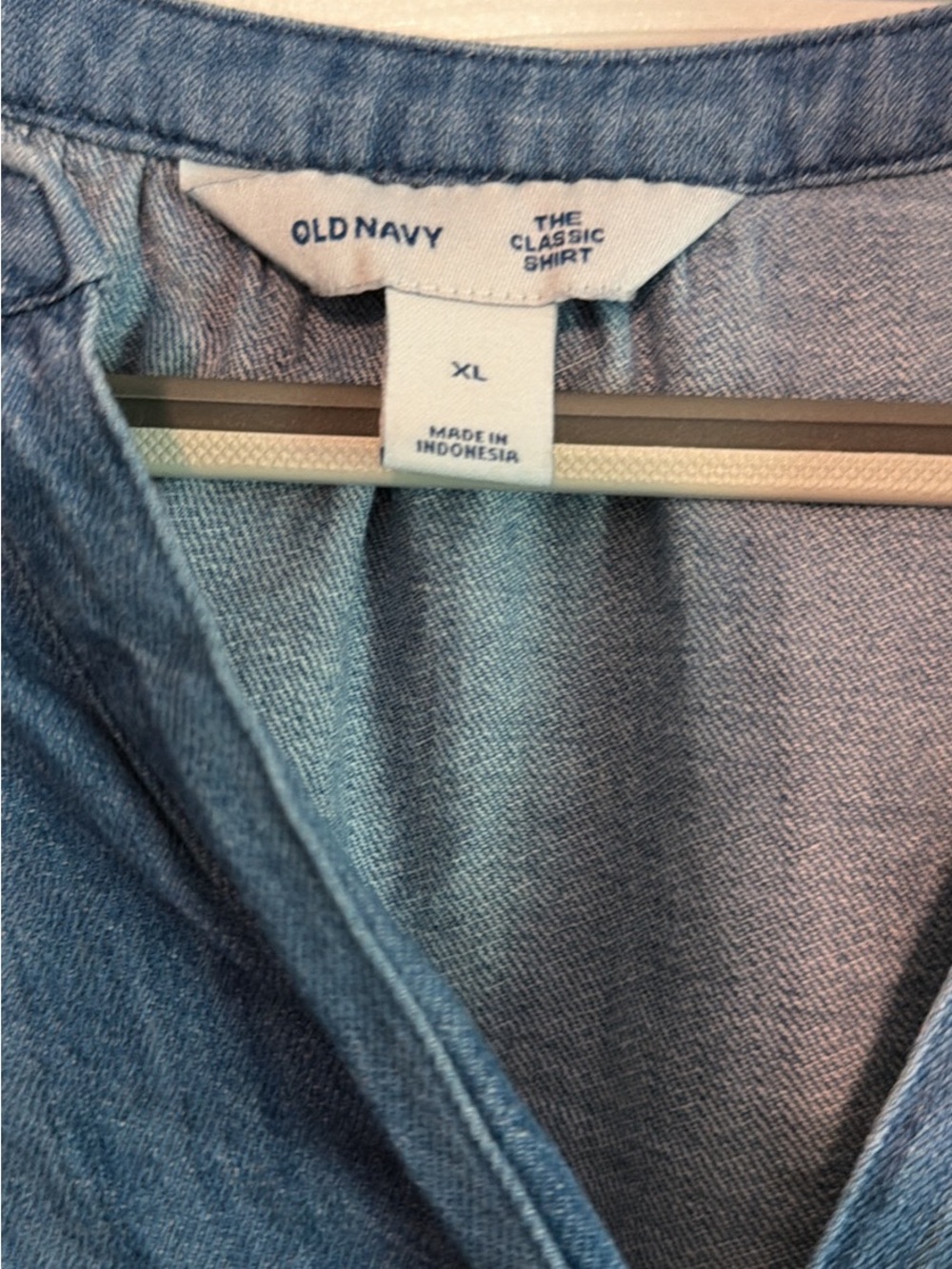 Old Navy Blue Denim Tunic Top - Picture 5 of 5